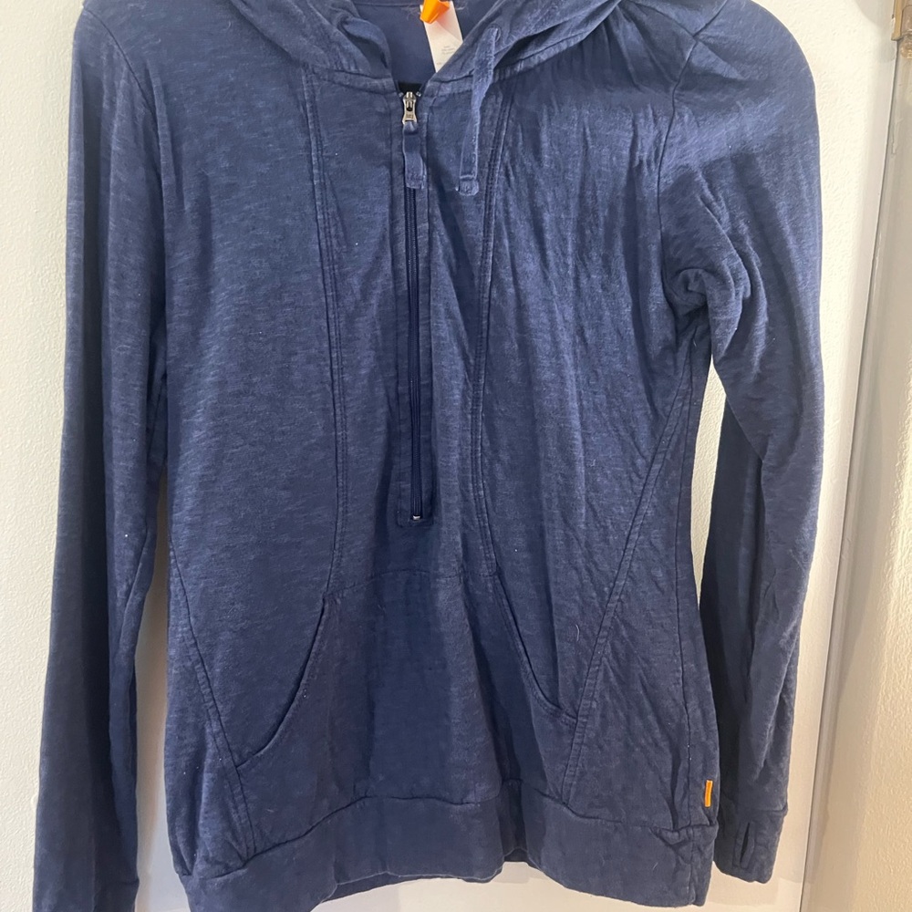LUCY Quarter zip long sleeve workout shirt cotton size Medium